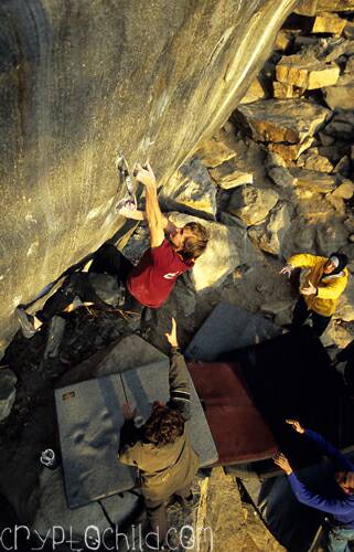 The Fly 5,14d Rumney NH. Photo Brian Post