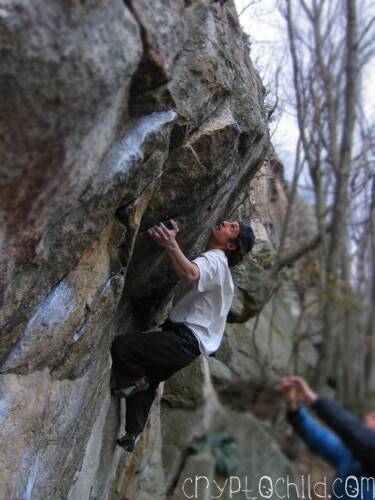 Dan Yagman, Ryans Problem V11, Gunks