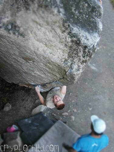 Mike Auldridge, Boxcar Arete V8, Gunks