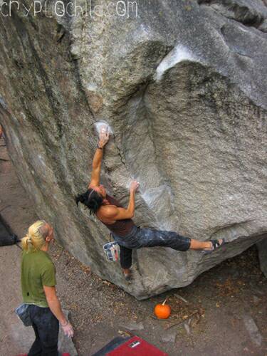 Jenn Walsh, Lances V6, Little Cottonwood, Photo Justin Wood